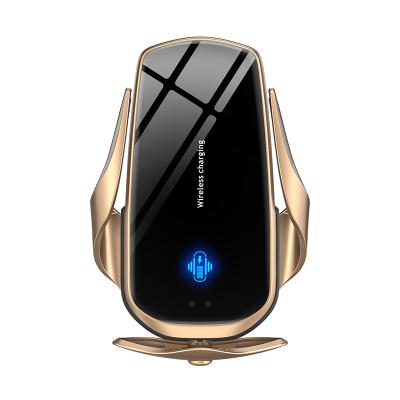 China Adjustable Wireless Auto Magnetic 10w LED Phone Holder High Speed ​​Charger For Smartphone Car Phone Holder 2021 for sale