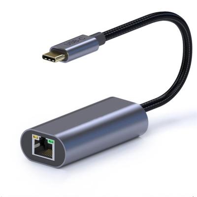 China Laptop /Mobile Phone App USB C to LAN Adapter Wide Network Cable USB C to RJ45 Female Adapter 4K@60HZ for sale