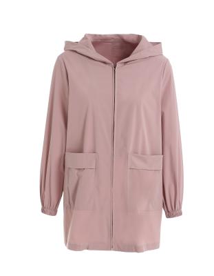 China Gowani Windproof Women Casual Lightweight Hooded Jacket With Big Pockets for sale