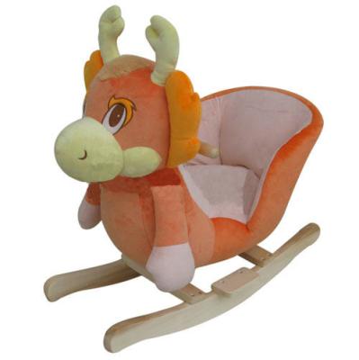 China New Hot Sales Plush Baby Toy 2021 English Music Melodies Baby Ride On Rocking Chair 32