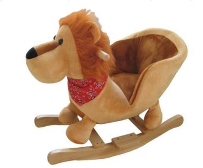 China Ride On Toy Customized Logo Promotional Hot Sales Plush Baby Rocking Chair With Baby Lullaby Music for sale