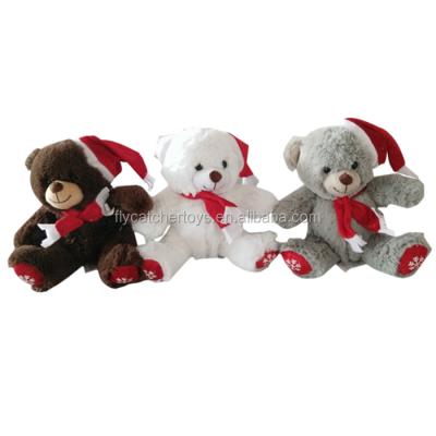 China 2018 Fashionable 3 Color Christmas Teddy Bear Plush Toy for sale