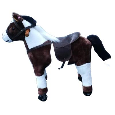 China Ride on Toy New Mechanical Plush Walking Horse for sale