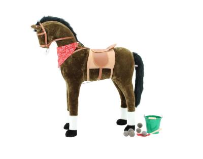 China 2020 Factory direct business toy chocolate colore standing horse ride on the horse with reasonable price for sale