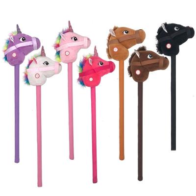 China 2020 new sales eco-friendly hot hobby horse stick with realistic horse whinny sound and galloping sound. for sale