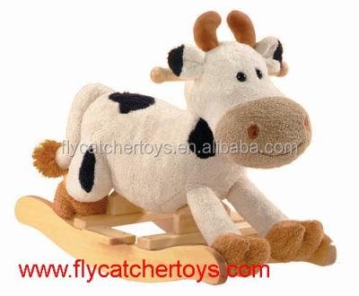 China Ride On Toy New Hot Sales Plush Climbing Animals In Cow Shape With Music Function for sale