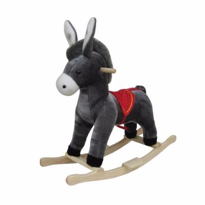 China Ride On Toy Hot Sales Plush Rocking Animals In Donkey Shape With Donkey Sound, Welcome By Our Russian Customers for sale