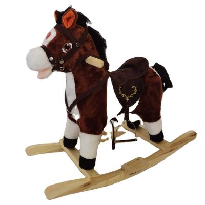 China Ride On Toy Hot Sales Plush Rocking Horse With Wings FL600-mix-B for sale