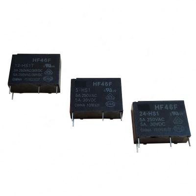 China VictoryStar standard relay 4 feet a set of 7A250VAC normally open HF46F-G-005-HS1T for sale