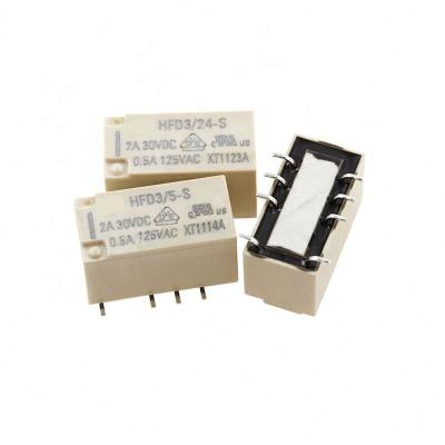 China Conversion Standard 2A 8 Pin Single Relay HFD3/5-S HFD3/12-S HFD3/24-S Two Groups VictoryStar for sale