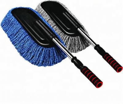 China Car Wash Dusting Brush Microfiber Wax Cleaning Mop Telescoping Duster Duster Tool for sale