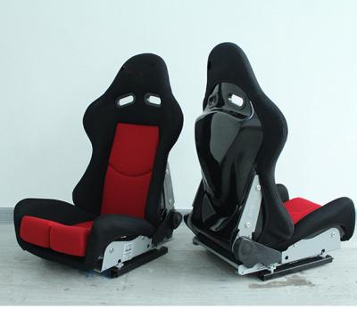 China Double Silders 2020 New Reclinable Sports Seats Clothes / Left / Right Racing Seats Bucket Slider Blue Strip for sale