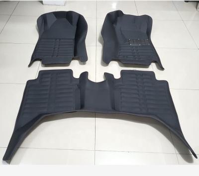 China Brief & Hot Pressed Single Color PVC Car 5d Carpet 3d Floor Mats Hight Quality Special Car Leather Mats For Isuzu D-Max for sale