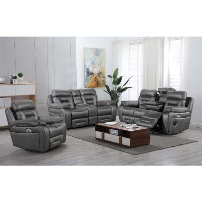 China New Electric Recliners Multifunctional Cooling Recliner Sofa Set 3+2+1 Recliner Set For Living Room Home for sale