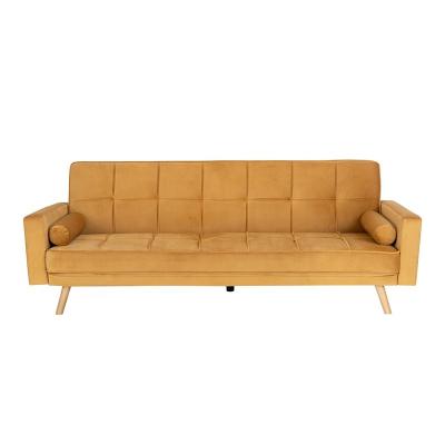 China Modern Design Velvet Couch Extended Sofa Living Room Upholstered Sofa Bed COMFORTABLE HOME Beds for sale