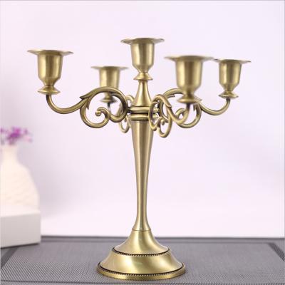 China Nordic Style Weddings Decorating Candle Holders Gold Tall Candle Holders For Weddings Metal Tealight Candle Holders for sale