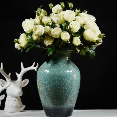 China China Wholesale Plastic Home Decor Artificial Flowers Rose Gifts Opens Home Decoration Plastic Flower for sale