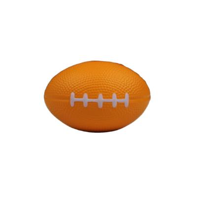 China Toy New Design Soft Silicone Snap Restraint Reliever PU Foam Teeth Train Stress Football Toy for sale