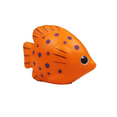 China Toy Lucky Craft PU Foam 9.2x7x4.6cm Soft Toys Fish Shape Soft Stress Ball for sale