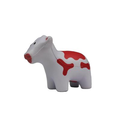 China Toy Best-Selling High Quality Cow Soft Toy PU Animal Desk Stress Relievers for sale