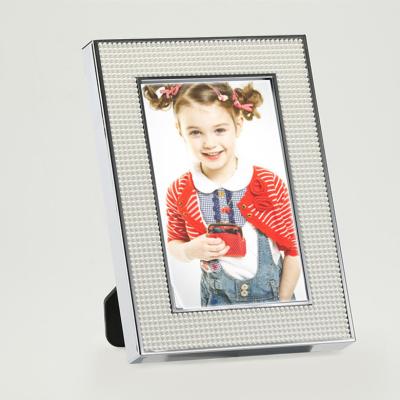 China Painting Light Up Silver Photo Frame For Engraving Led Magic Photo Frame for sale