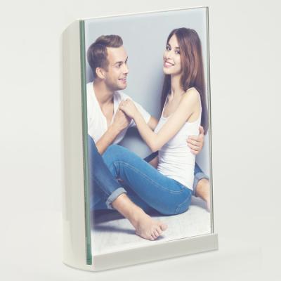 China LED/mirro wedding room decoration photo frame decoration glass photo frame for sale