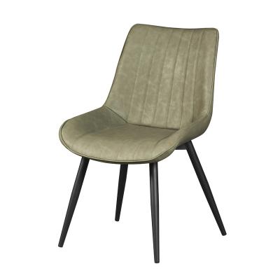 China Upholstered Velvet Designer Modern Restaurant Room Luxury Modern PU Metal Leg Ornate Dining Chairs for sale