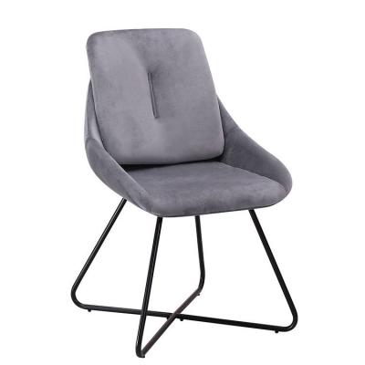 China Modern Luxury Home Furniture Cooling Dining Chairs Stainless Steel Legs Velvet Fabric Dining Chairs for sale