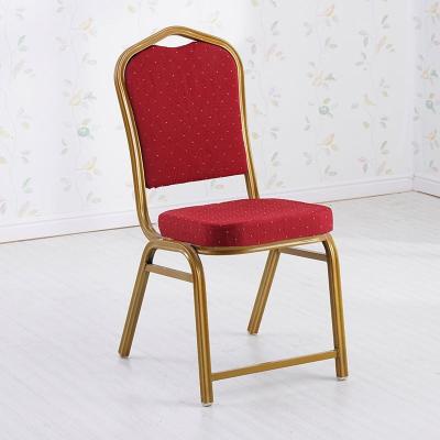 China Modern High Quality Hotel Retail Use Canvas Cover Metal Legs Price Cheap Stacking Banquet Chair for sale