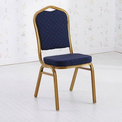 China Cheap modern modern outdoor events garden wedding banquet hotel chair metal frame fabric stackable chair for sale