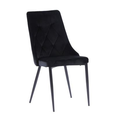 China Modern Design Free Sample Good Quality Home Furniture Nordic Velvet Fabric Dining Chairs for sale