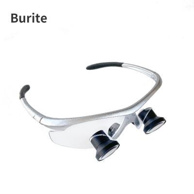 China TTL2.5X Acrylic Custom Dental Loupes Through Lens Surgical Lens Fixed PD 54-70mm Large Field Of View for sale