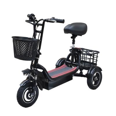 China BINGLAN Elderly Unisex Outboard Tricycle Three Wheel Electric Scooter With Seat for sale