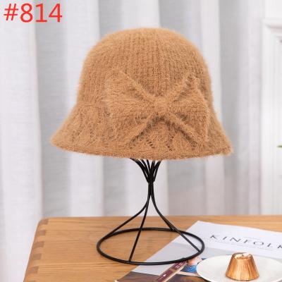 China Dobby Fashion Different Design Korean Stylish Custom Wool Felt Knit Winter Cloche Bucket Hat Fisherman Hat For Women for sale