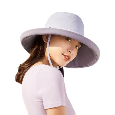 China 2021 Custom Adjustable Dobby Sonnenhut OEM/ODM Airloop Technology Fabric UPF 50+ Sun Protection Bucket Hat With Chinstrap for sale