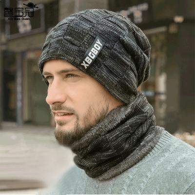 China breathable & Hot Selling Warmer Set OEM/ODM Designer Skull Cap Winter Beanie Hat Waterproof Amazon Sombrero Bufanda Set With Scarf For Man for sale