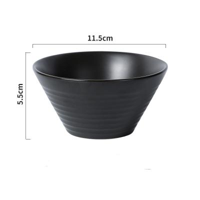 China Wholesale Fashion Cheap Serving Bowl Viable Contemporary Soup Ceramic Rice Bowl Viable Elegant Kitchen Customized High Quality for sale