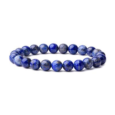 China Genuine BOHEMIA Lapis Lazuli Bracelet Natural Blue Stretch Brazil Gemstone Beads Bracelet for sale