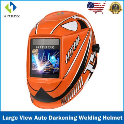 China HITBOX PORTABLE Welding Helmet MIG Solar Auto Darkening Welding Arc Tig Mask Grinding Welder for sale