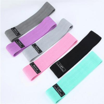 China Wholesale Custom High Elastic Force Resistance Cloth Fitness Exercise Workout Loop Yoga Resistance Bands 3 Level Bands for sale