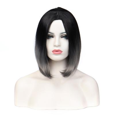 China Fashion Regular Short Good Quality Natural Wave Omer Synthetic Hair Non Lace Wigs for sale