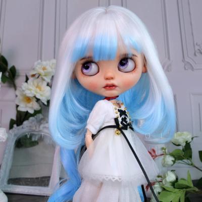 China Custom Straight Hair BJD Doll Birthday Gifts Custom Medusa Styles Doll Wig With Bang for sale