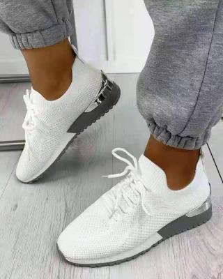 China 2022 fashion new running shoes large size breathable elastic driving woven women's sports shoes fashion spring and summer sneaker for sale