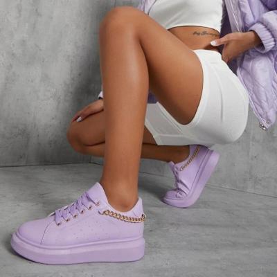 China 2022 fashion trend new super fire spring white sports women's casual shoes small soft sole thick stepping leather white women's shoes for sale