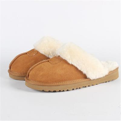 China Wholesale Fashion Trend Soft Non-slip Fur Slips Sheepskin Slippers For Women for sale