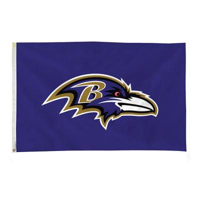 China Health Care Institutes High Quality Custom Wholesale NFL Flags 3x5ft Baltimore Ravens Sport Event Flag for sale