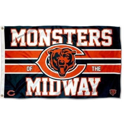 China Health Care Institutes Wholesale NFL Brands Hot Sale Polyester Super Bowl Football Teams Custom 3x5ft High Quality Chicago Bears Flags for sale