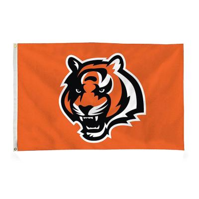 China Hot Sale 3x5ft Health Care Institutes 100% Polyester NFL Flags Cincinnati Bengals Custom Flags For Indoor Outdoor Decoration for sale