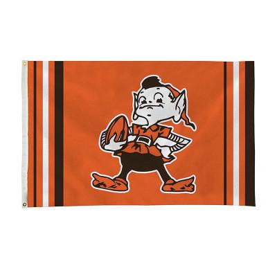 China Custom Healthcare Institutes All Team NFL Club Football Sport 3x5ft 100% Polyester Flags Cleveland Browns Flag for sale