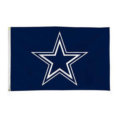 China Healthcare Institutes Factory Digital Wholesale NFL Team Flag Printing 3x5ft 100% Polyester Dallas Cowboys Flag Custom Made for sale